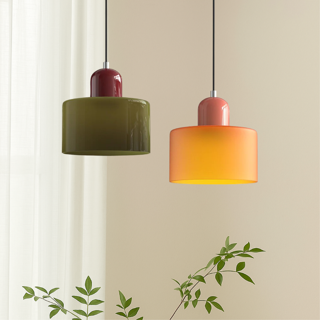 Aurora Hanglamp | Gekleurd Glas | Geometrisch Design | Moderne Sfeer