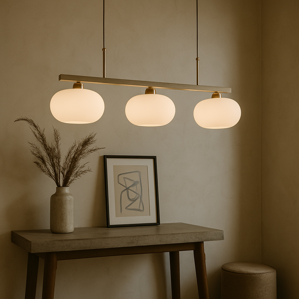 Raito Hanglamp | 3-Lichts Design | Glas & Metaal | Minimalistisch Modern
