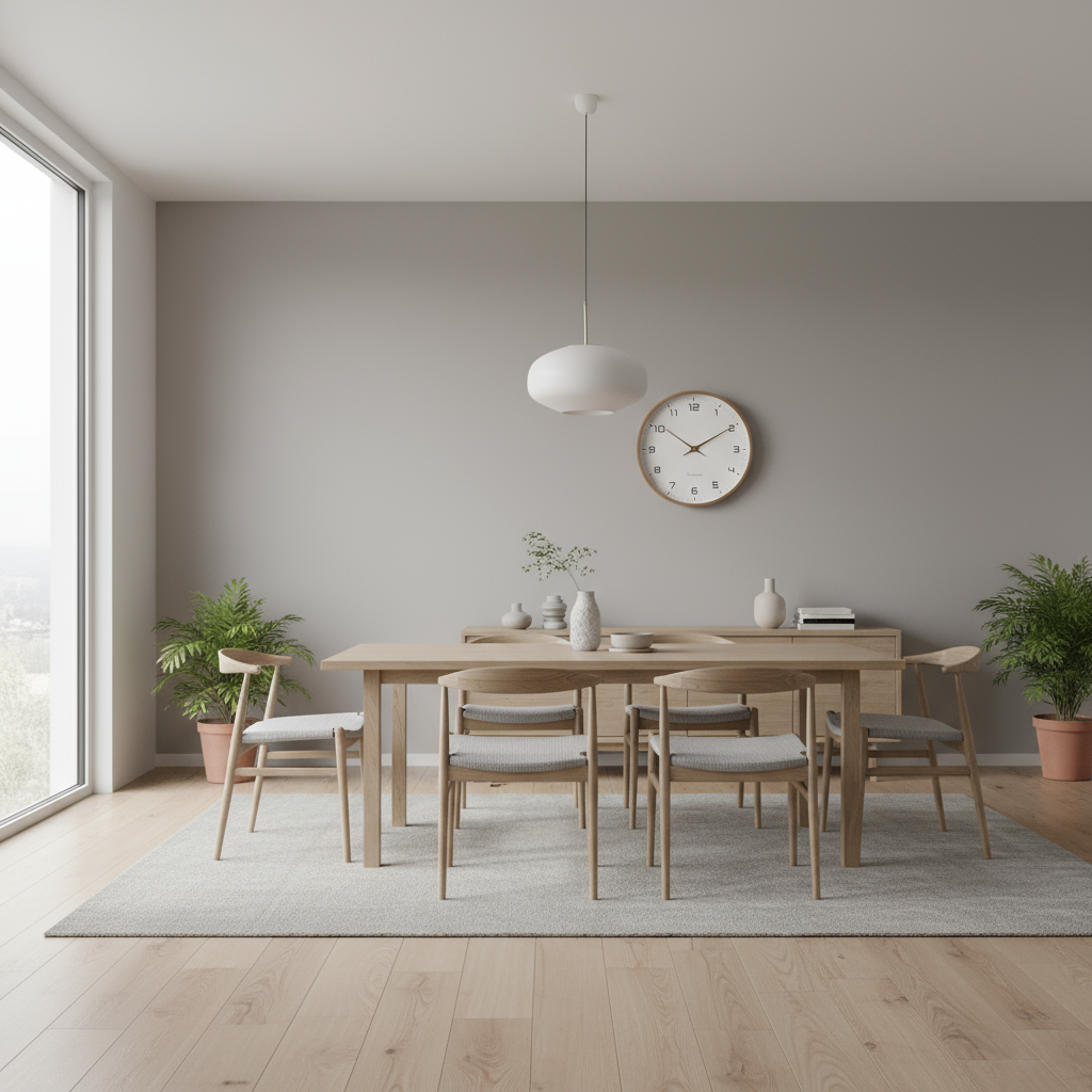 Timbera Wandklok | Massief Hout | Minimalistisch Design | 30 cm