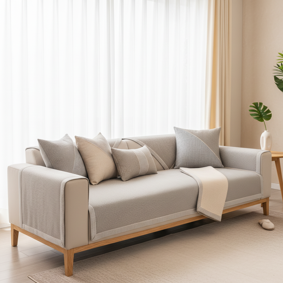 Lunara Sofahoes | Katoen & Polyester | Antislip & Ademend | Minimalistisch Design